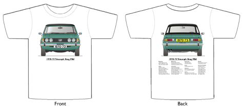 Triumph Stag MkI 1970-73 T-shirt Front & Back